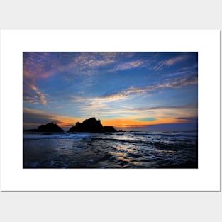 Big Sur sunset Posters and Art